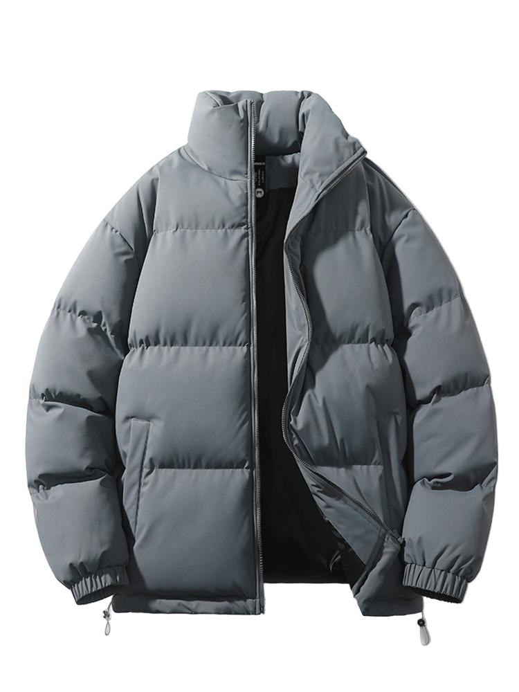 Herrjacka med ståkrage och dragkedja, vadderad 6