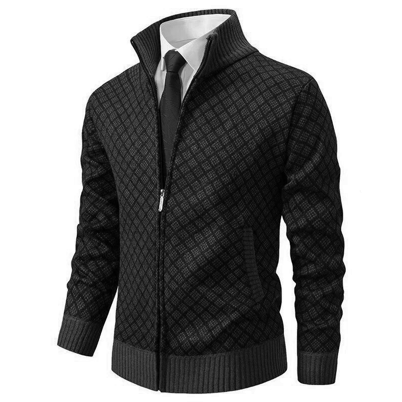 Herrkofta i jacquard med mjuk komfort 3