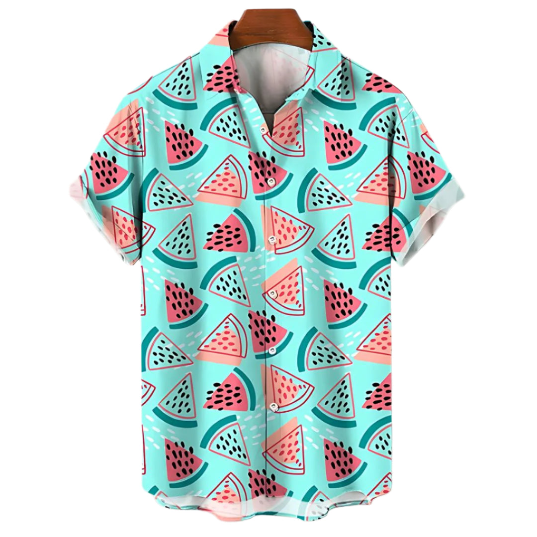 Herrskjorta Avslappnad Stil Lätt Material 0