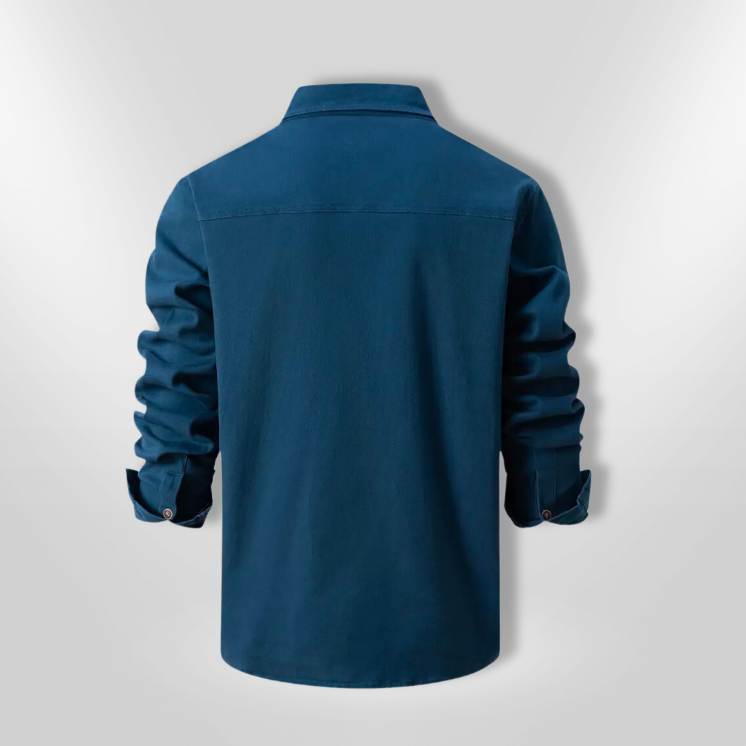 Herrskjorta Långärmad Skräddarsydd Hållbart Tyg 2