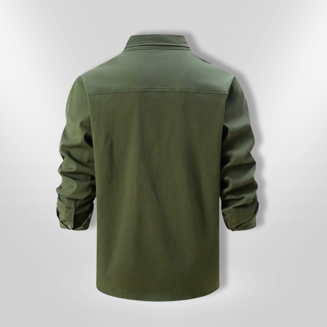 Herrskjorta Långärmad Skräddarsydd Hållbart Tyg 4