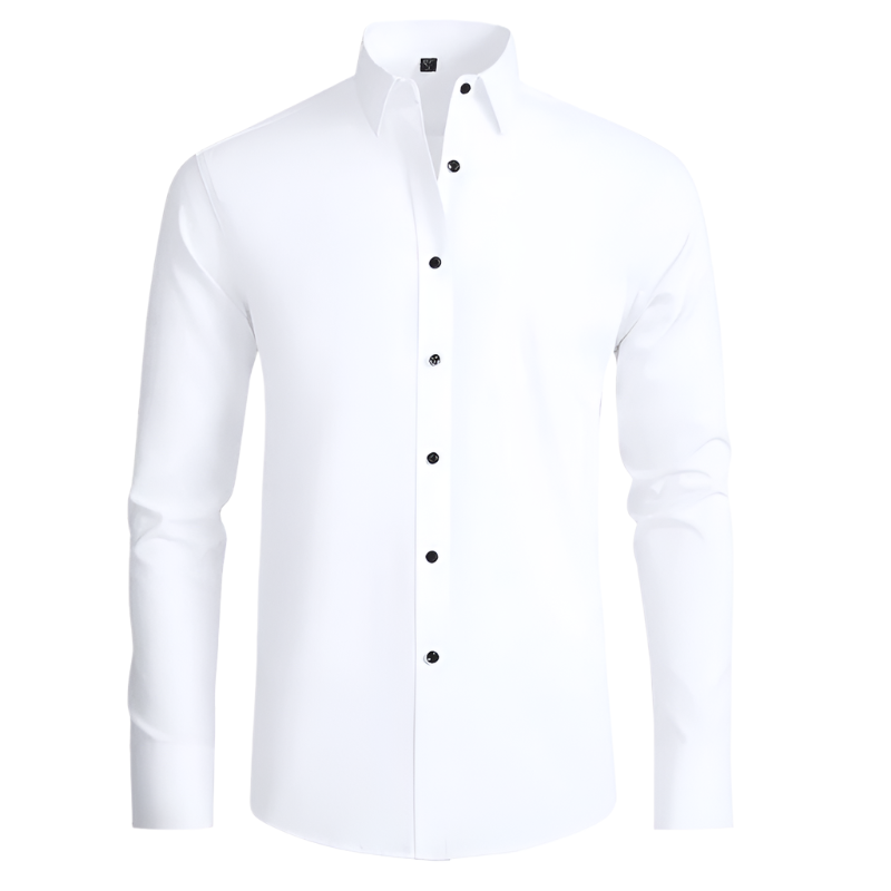 Herrskjorta Modern Stretch Tyg 0