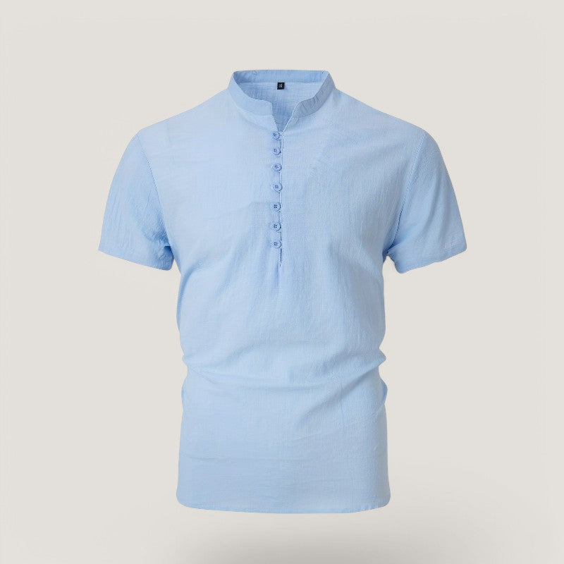 Herrskjorta i Lin och Bomull Vintage Sommar 6