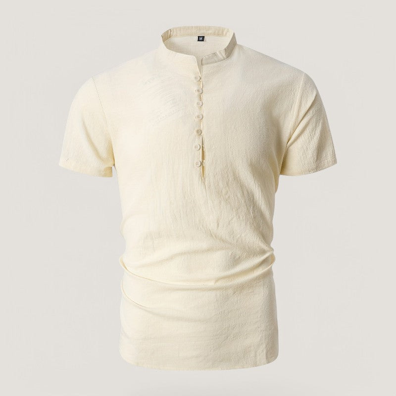 Herrskjorta i Lin och Bomull Vintage Sommar 8