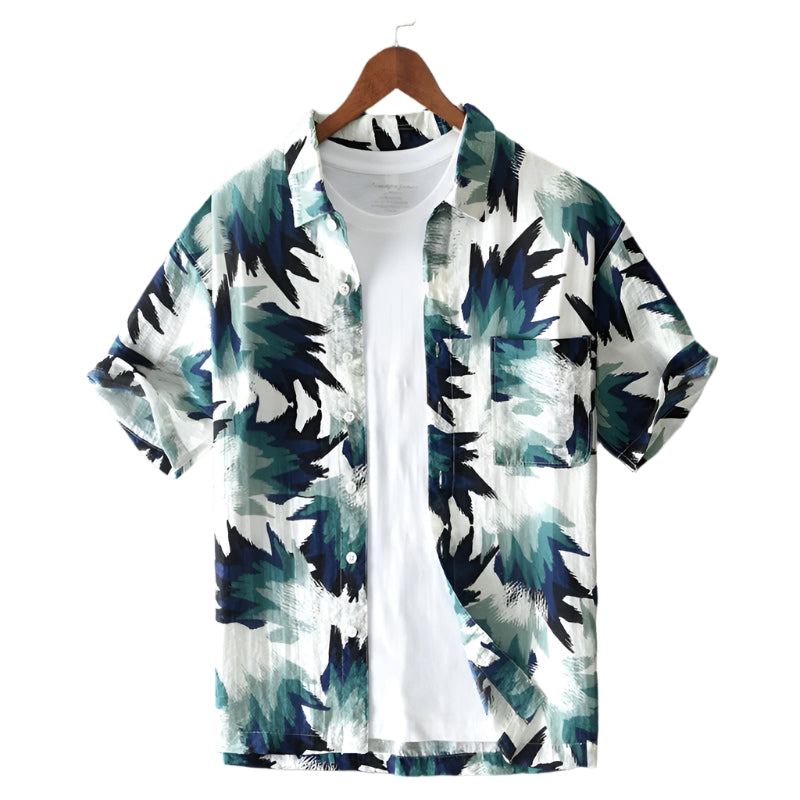 Herrskjorta i Premium Bomulls- och Linneblandning 0