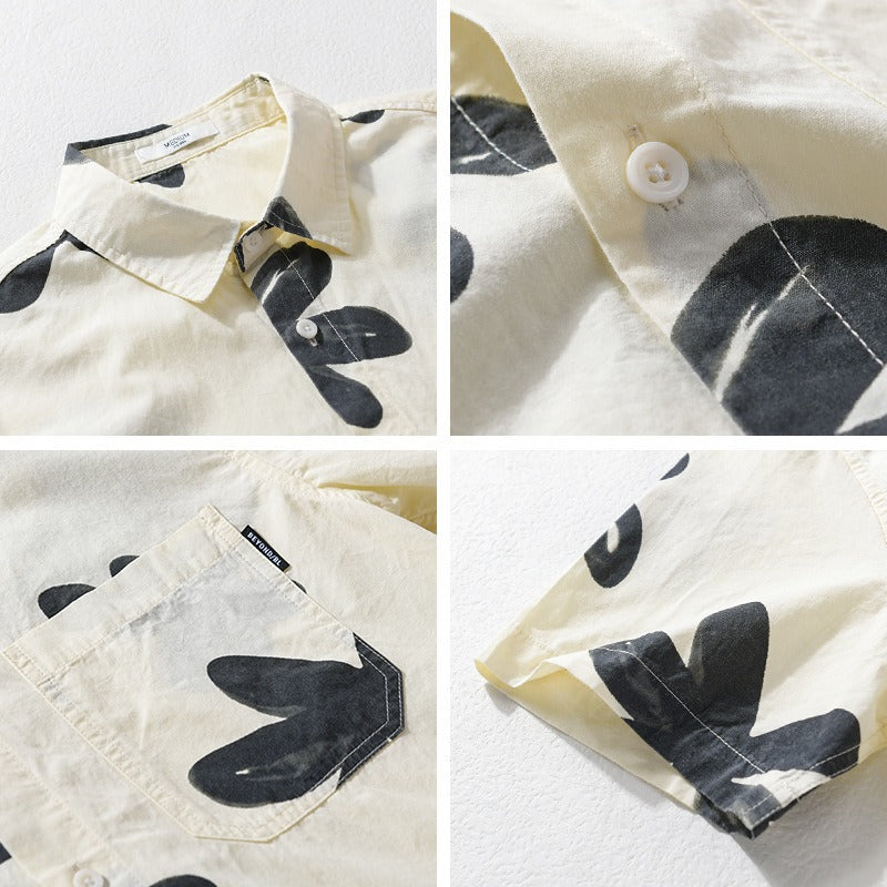 Herrskjorta i Premium Bomulls- och Linneblandning 3