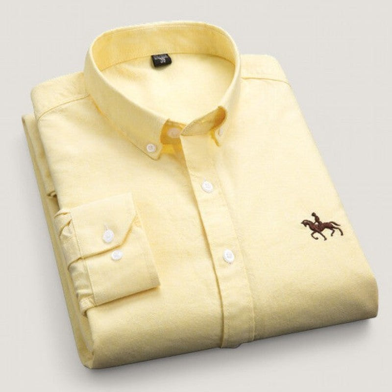 Herrskjorta med Långa Ärmar Klassisk Design 1