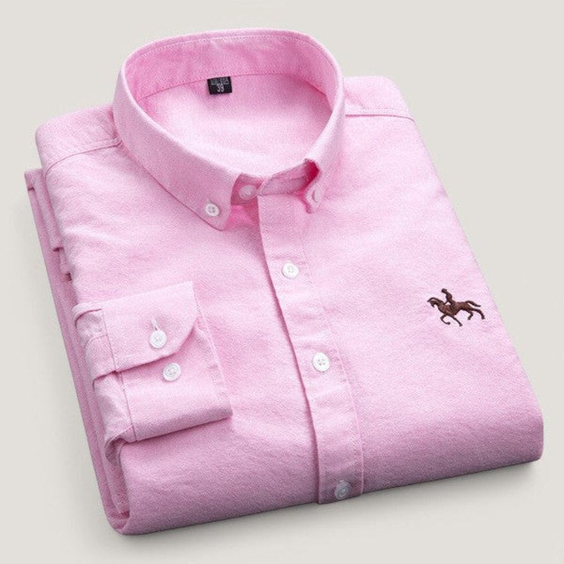 Herrskjorta med Långa Ärmar Klassisk Design 10