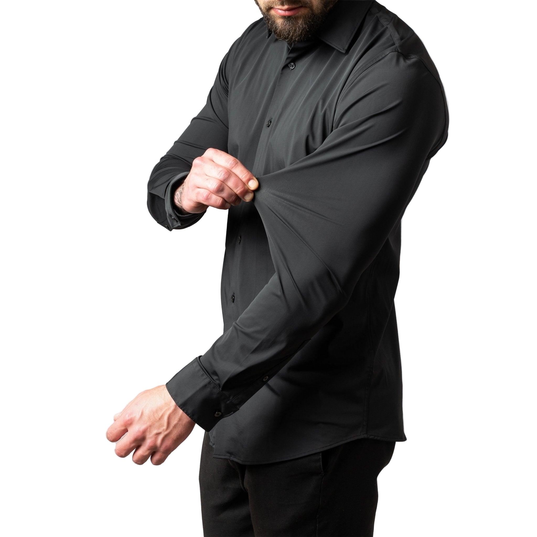 Herrskjorta med Stretch och Utan Strykning - Gant Herr Skjortor Skräddarsydd Passform 0