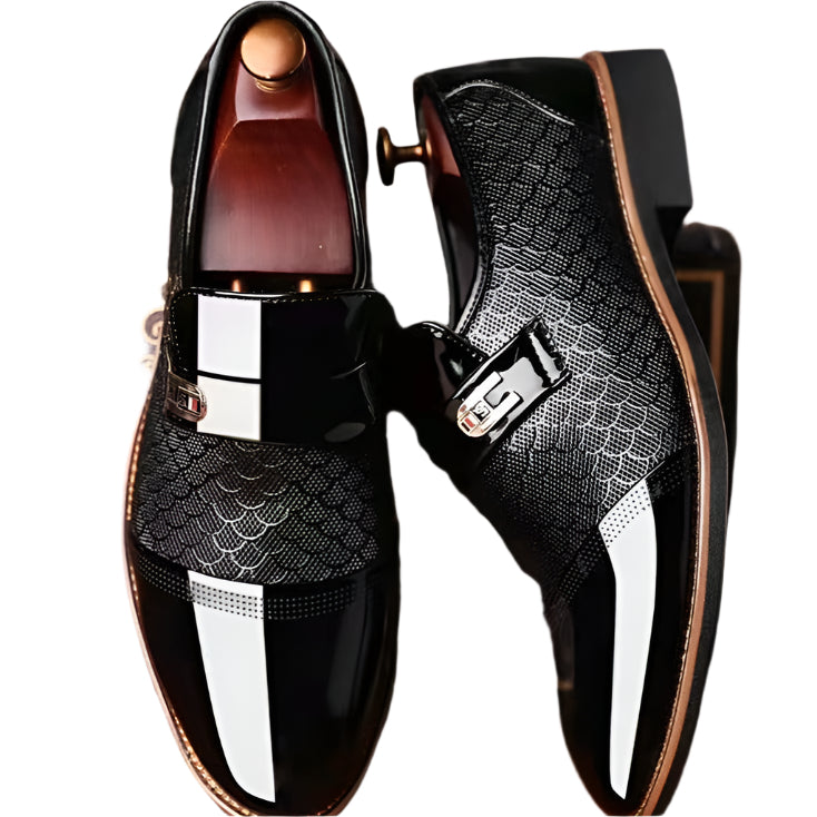 Herrskor i Läder med Klassisk Stil 0