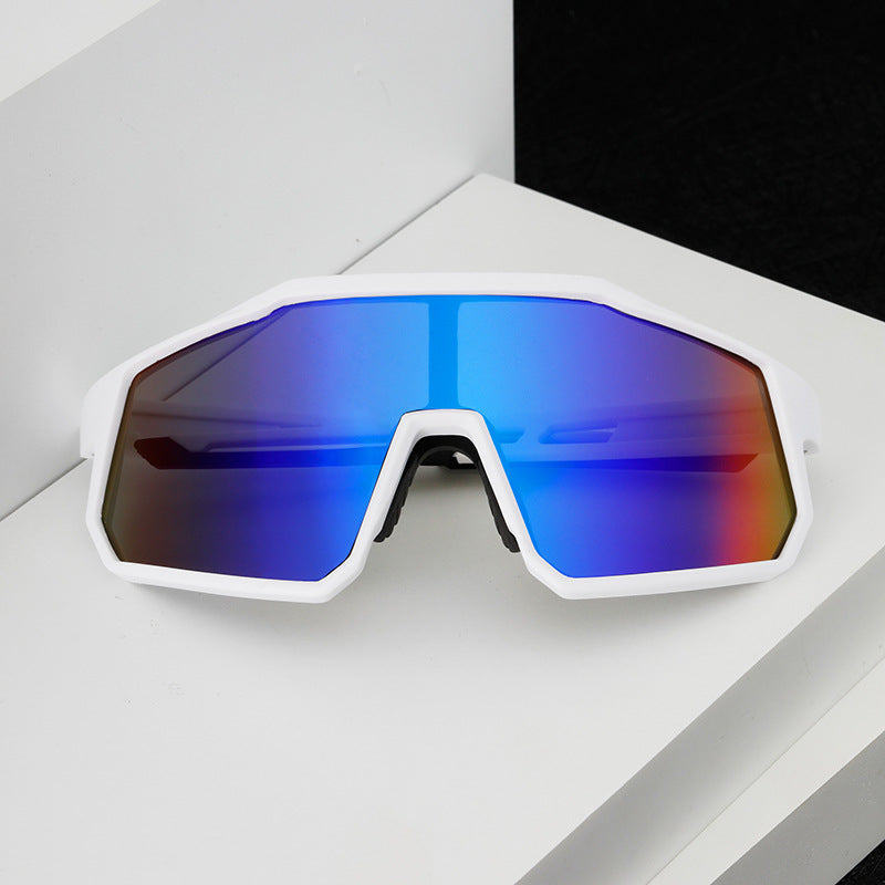 Herrsportglasögon med skölddesign och aerodynamisk stil 2