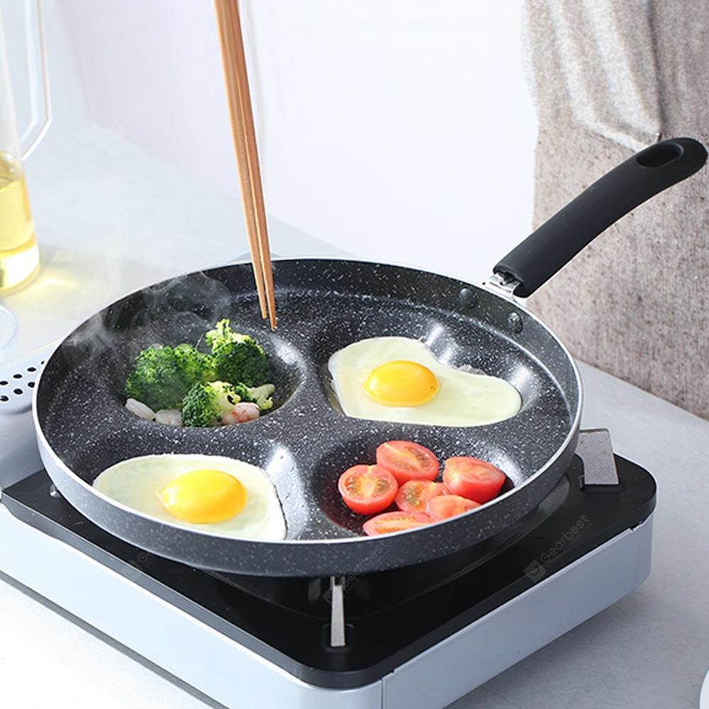 Hjärtformad Pannkakspanna Fyrhålsdesign för Kreativ Matlagning 0