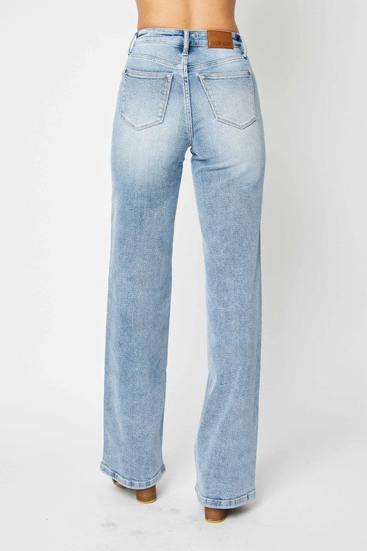 Högmidjade Retro Jeans för Damer i Medium Denim 3