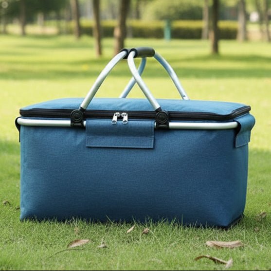 Hopfällbar Picknickkorg för Utomhusbruk 1