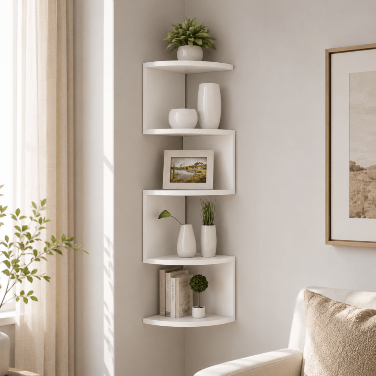 Hörnvägghylla Modern Design 1