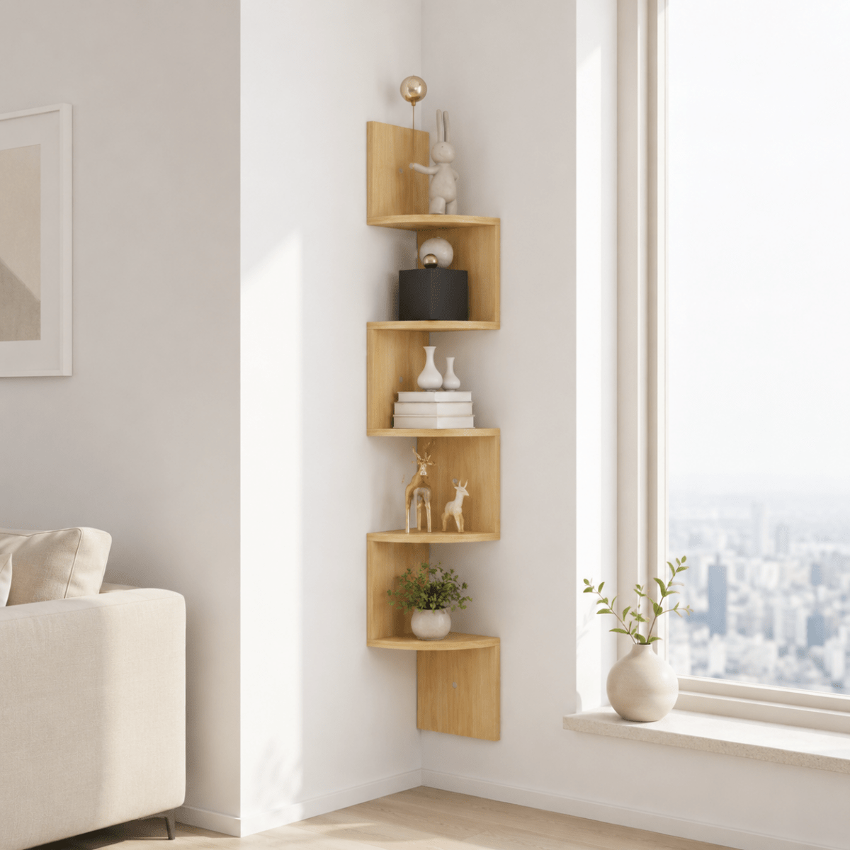 Hörnvägghylla Modern Design 2