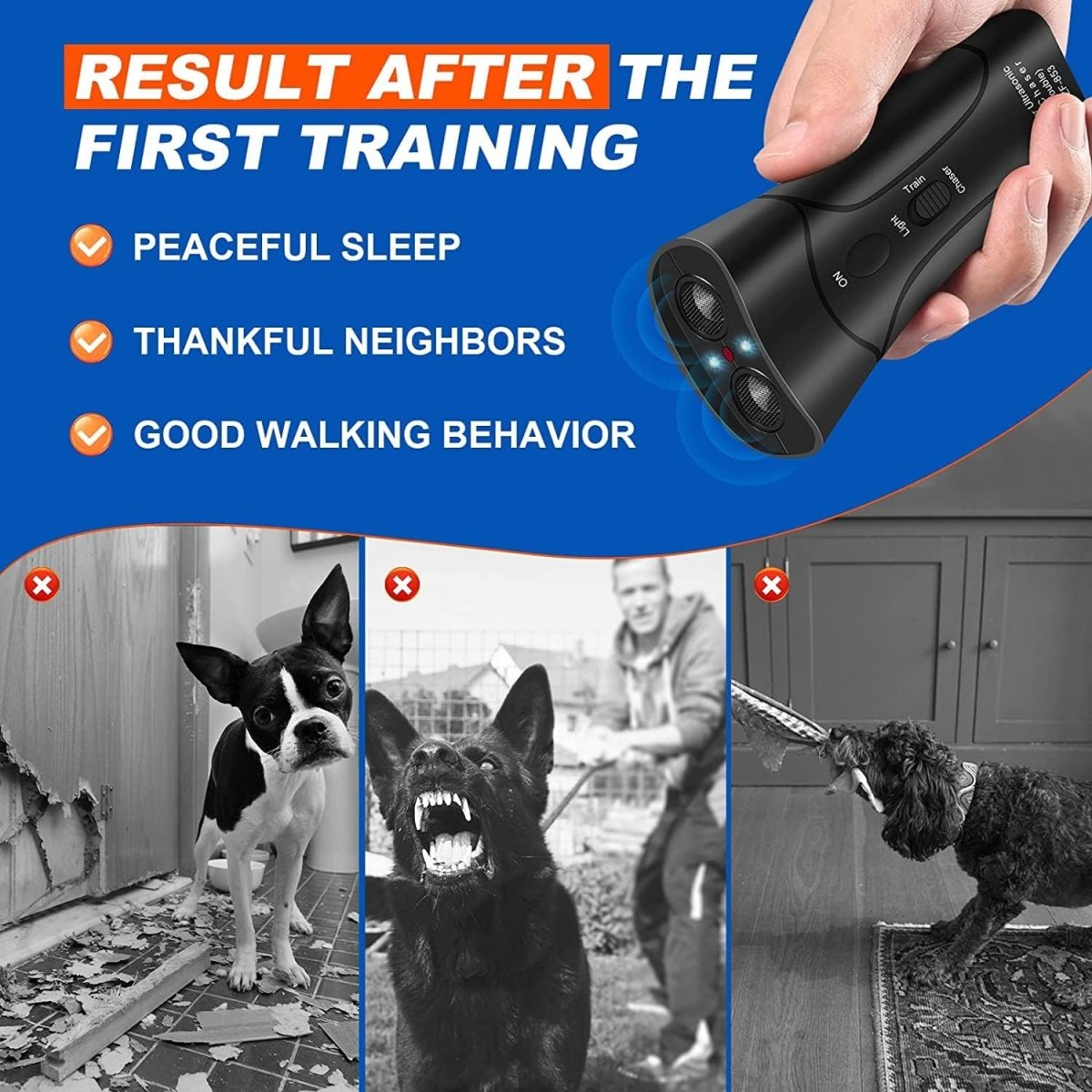 Hundens Anti-Bark Enhet Ultraljud 2