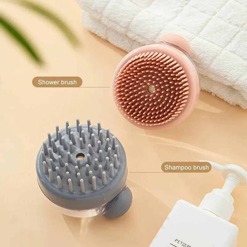 Hundens Badborste med Schampodispenser och Mjuk Massage 1