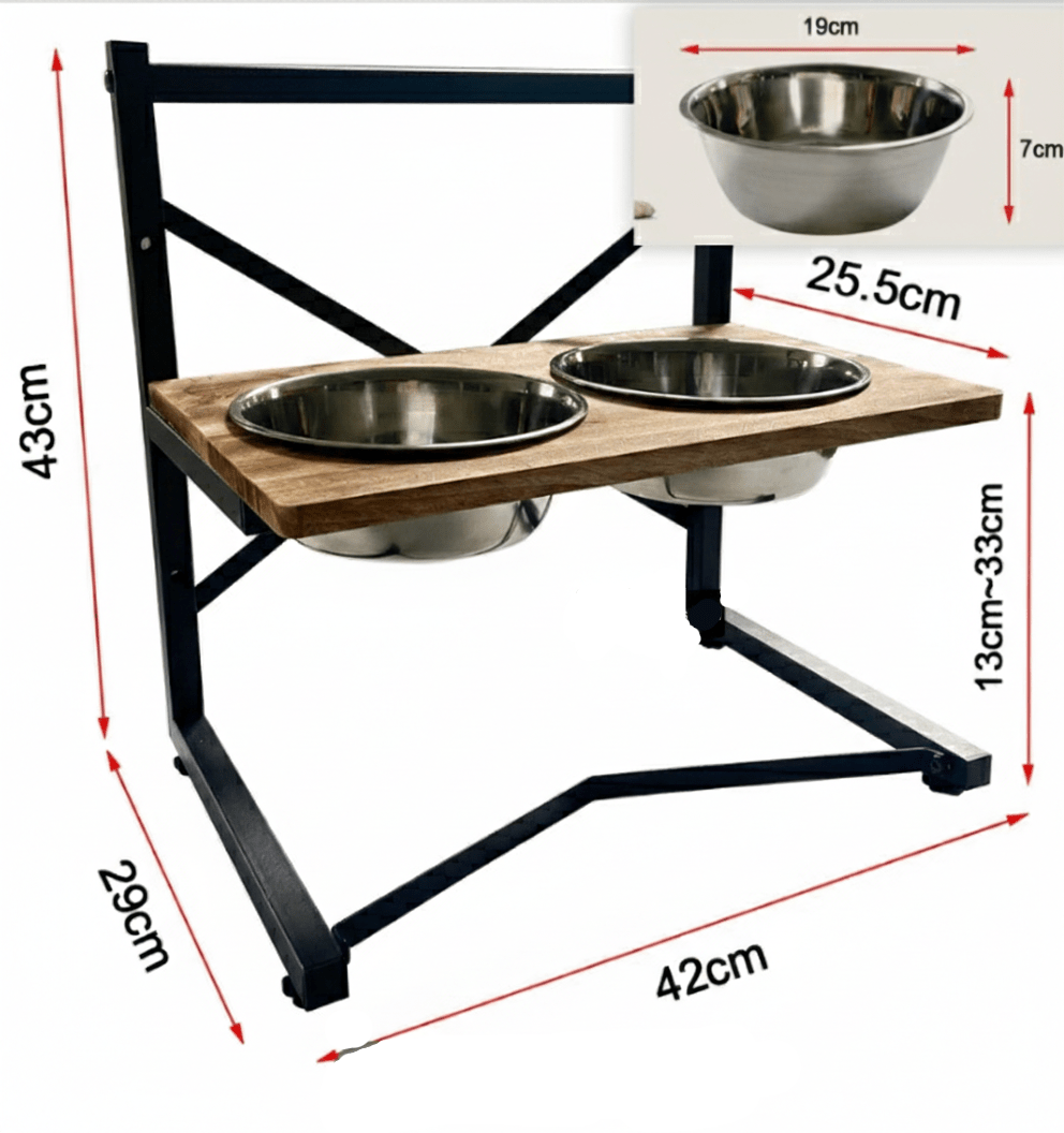 Hundens Foderstation Med Förhöjd Design 2