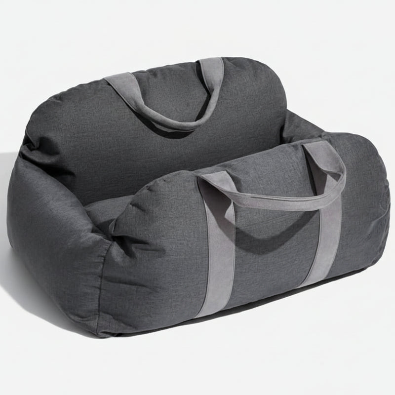 Hundens Sittplats för Bil med Justerbara Säkerhetsband och Halkfri Botten 10