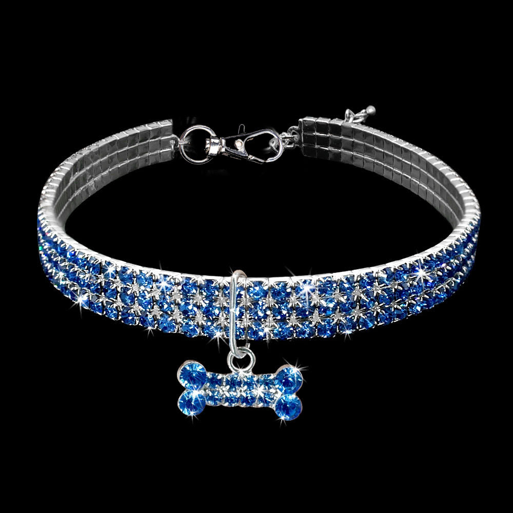 Husdjurshalsband Bling Detaljer Glamourös Design för Små Hundar och Katter 2