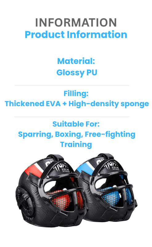 Huvudskydd för Kampsport med Ansiktsmask 6