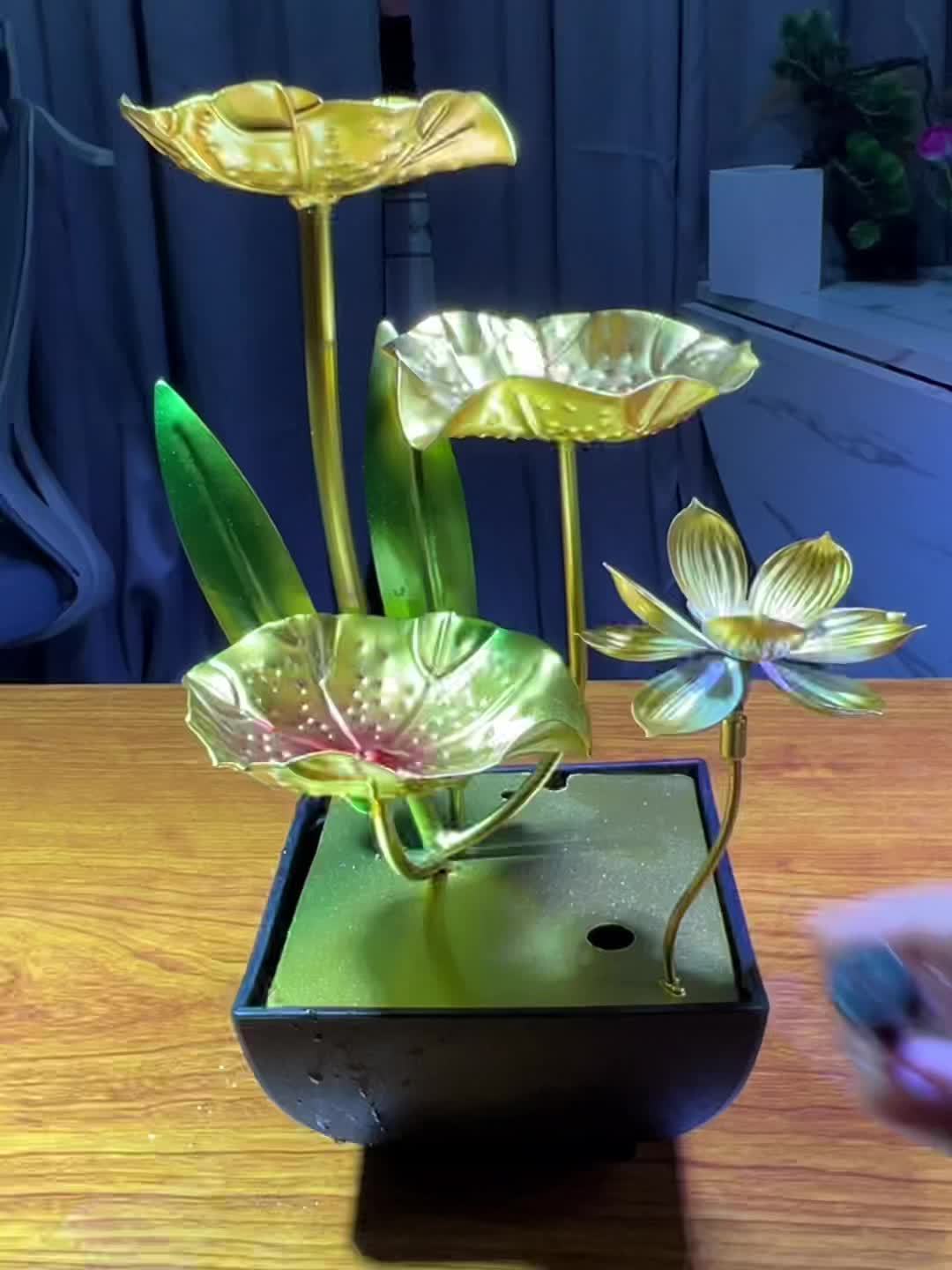 Inomhusfontän med Lotusdesign 7