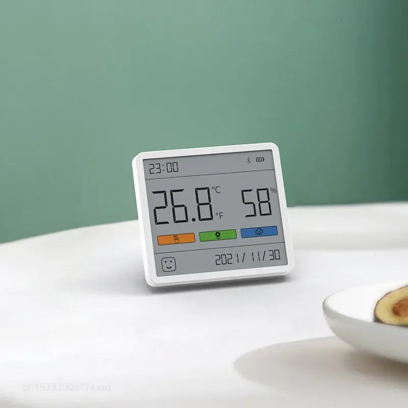 Inomhushygrometer med Klocka och Digital Termometer 2