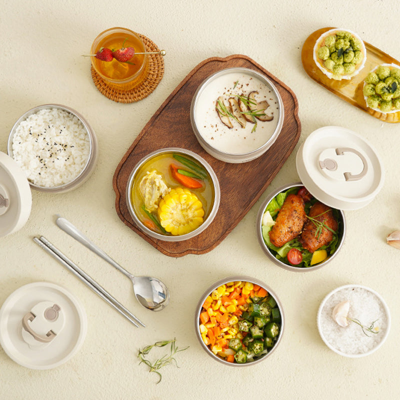 Isolerad Matlåda i Flera Lager för Mat på Språng 5