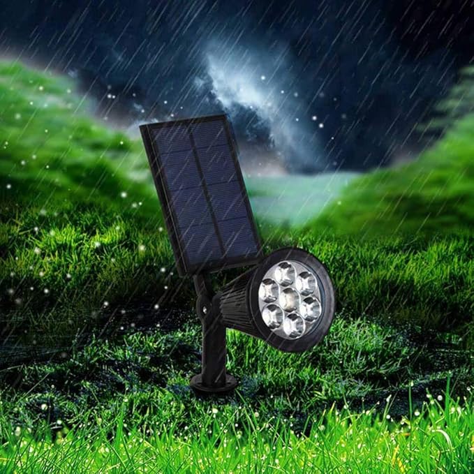 Justerbar Trädgårdslampa Med Solenergi 9 LED-Färger 5