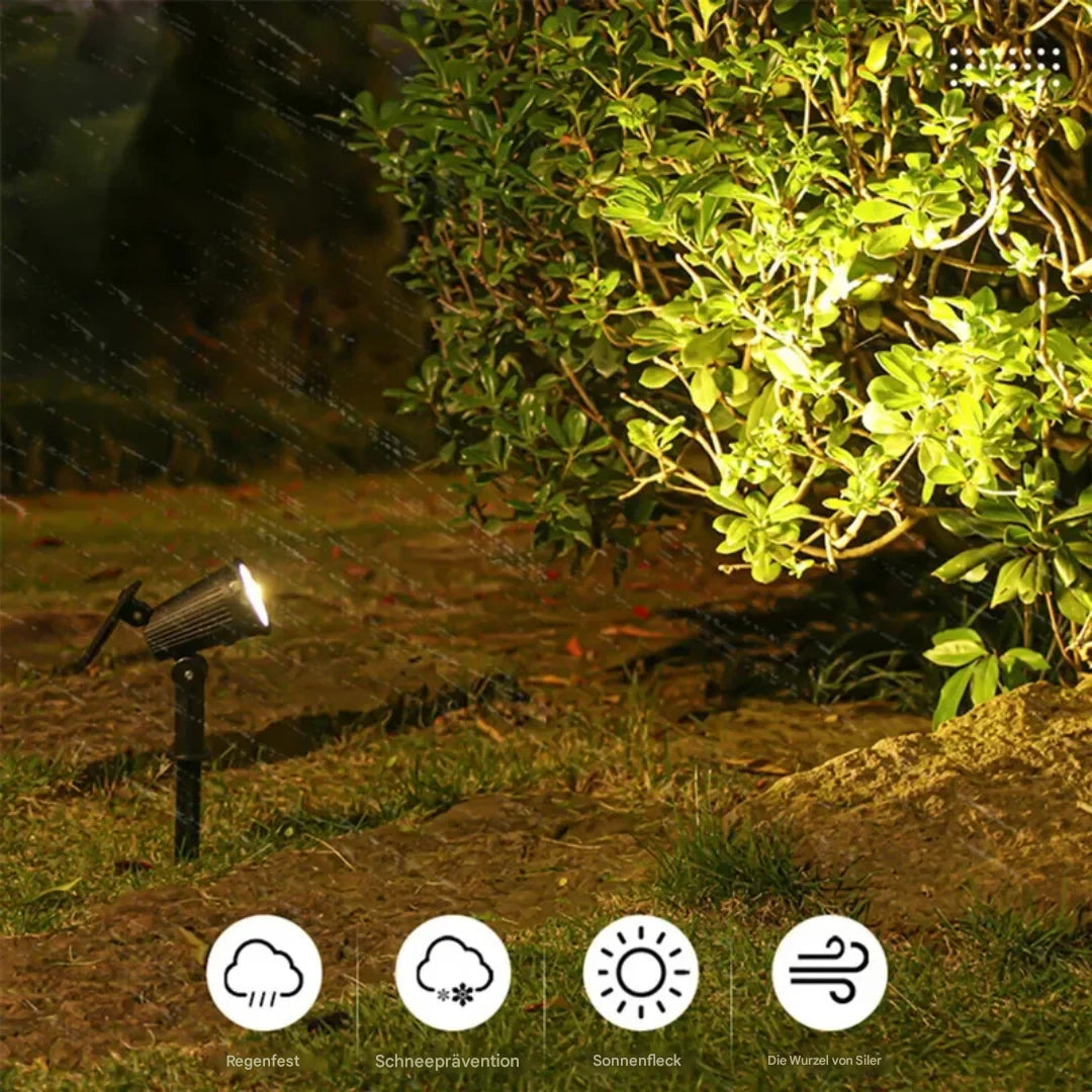 Justerbar Trädgårdslampa Med Solenergi 9 LED-Färger 7