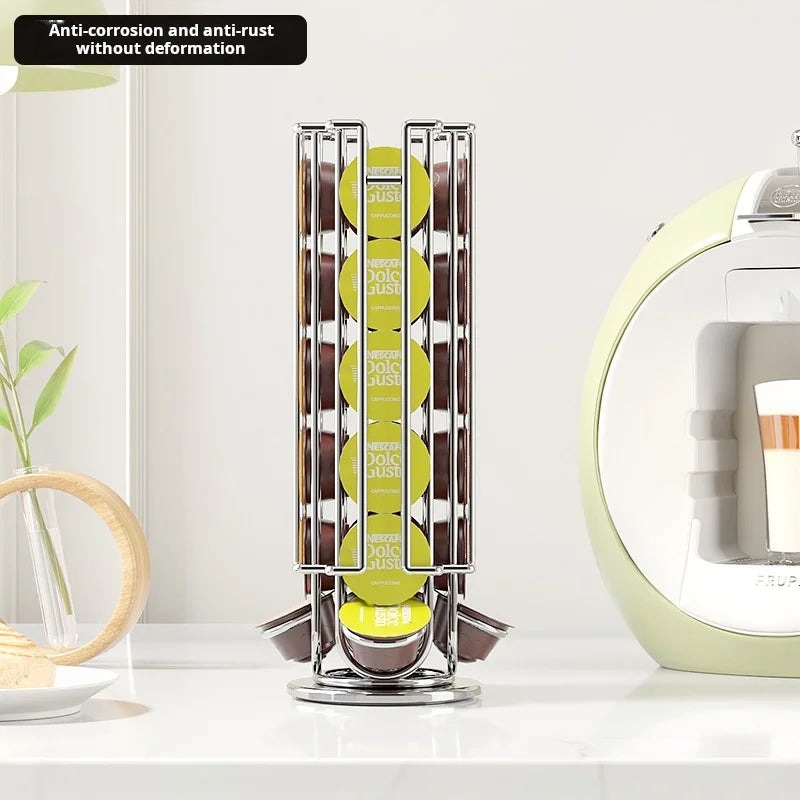 Kaffekapselhållare för 24 kapslar med roterande design 2
