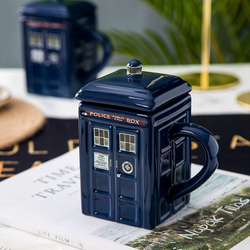 Kaffekopp Med Sked Sci-Fi Design 1