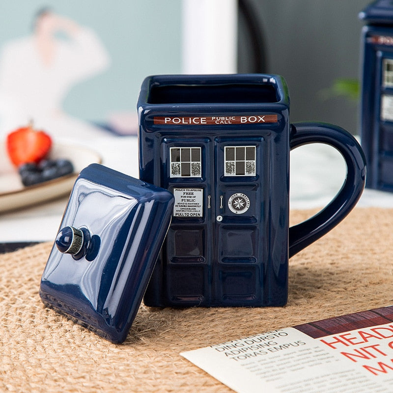 Kaffekopp Med Sked Sci-Fi Design 4