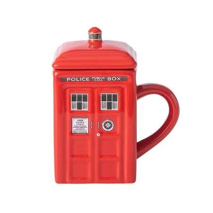 Kaffekopp Med Sked Sci-Fi Design 6
