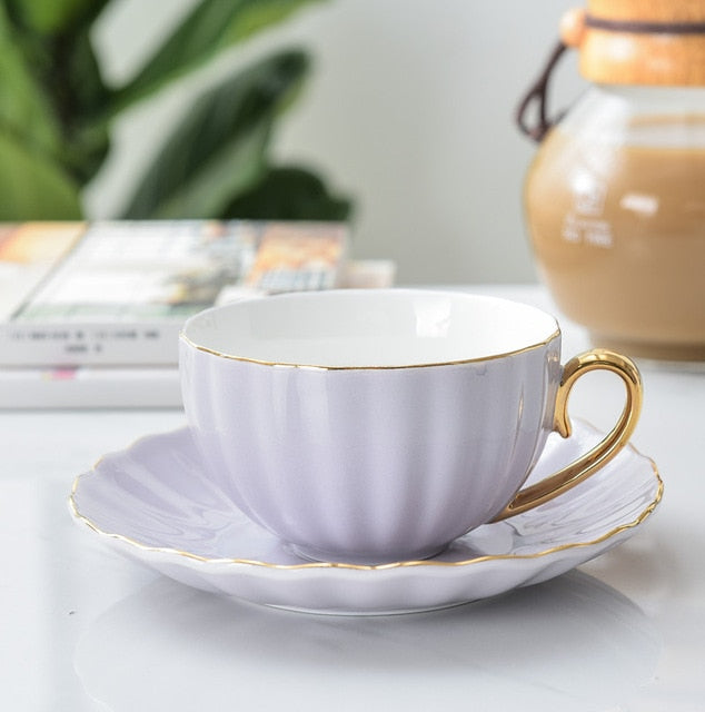 Kaffekoppar Med Fat Kreativ Design För Kaffeälskare 8