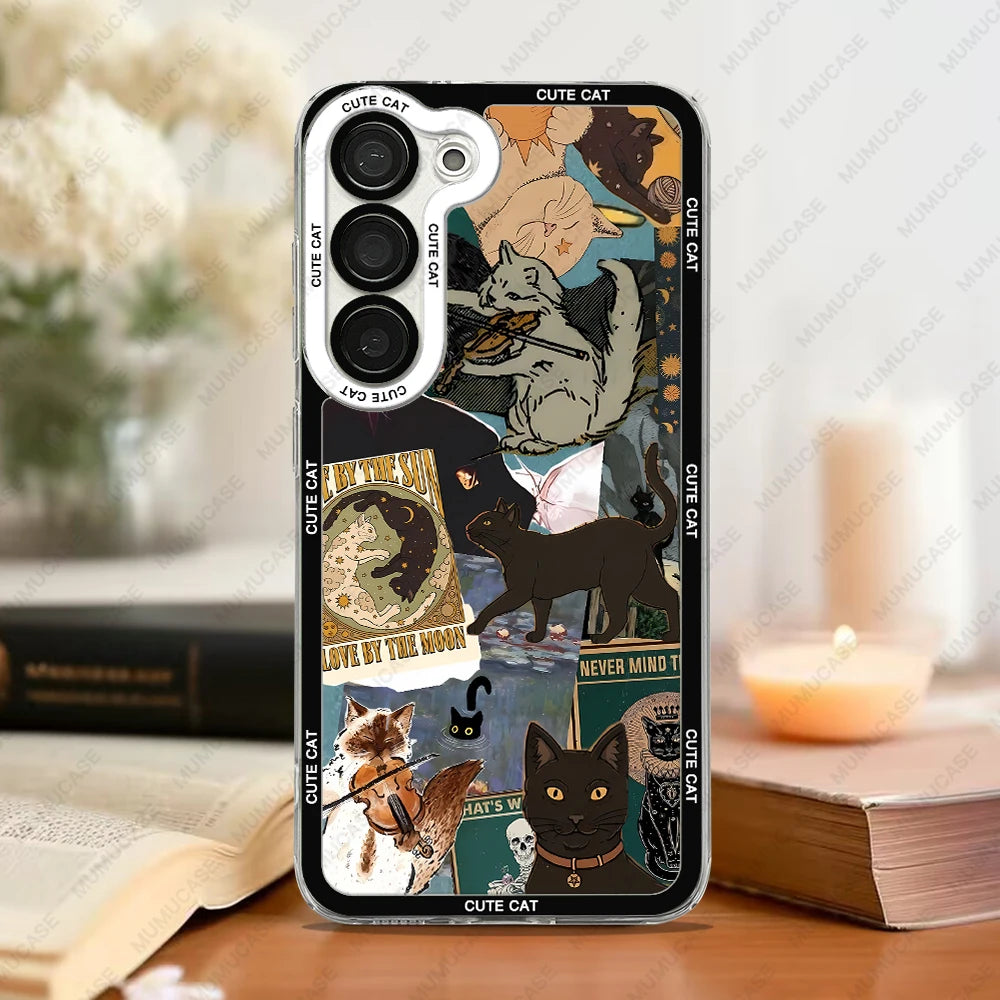 Kattmotiv Telefonfodral för Samsung Galaxy 1