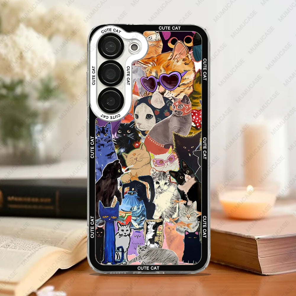 Kattmotiv Telefonfodral för Samsung Galaxy 7
