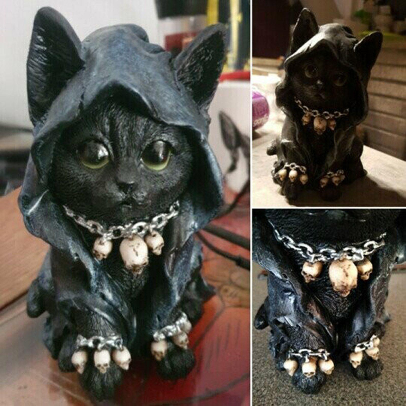 Kattstaty Dekoration för Halloween 6