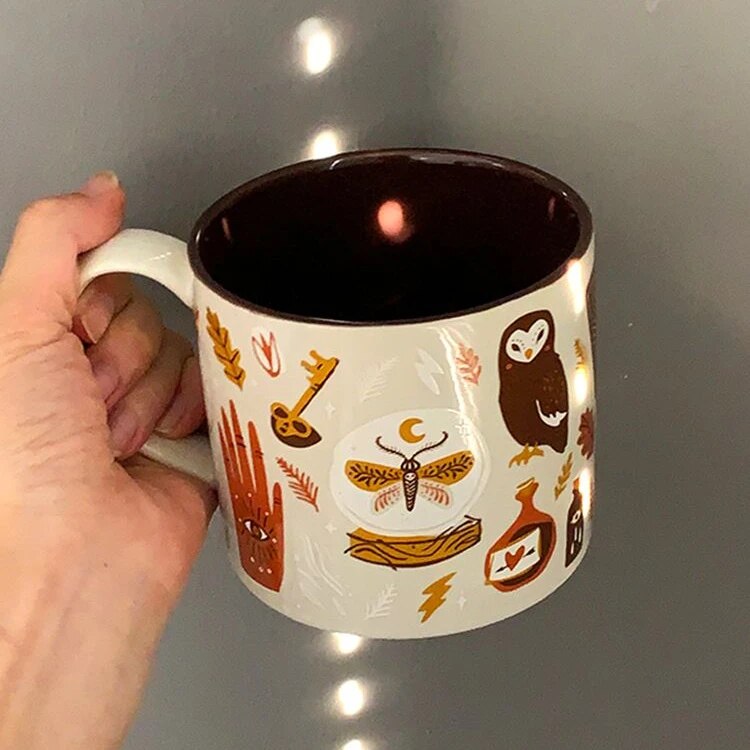 Keramisk Kopp med Fantasifull Design 2