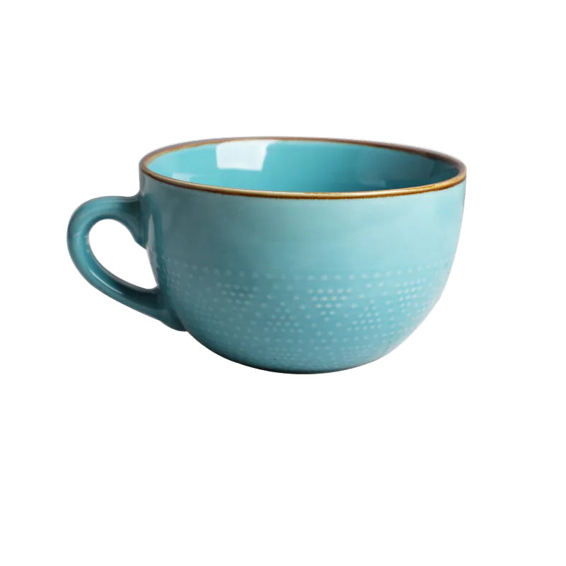 Keramisk Mugg Stor Kapacitet Färgglad Design 7