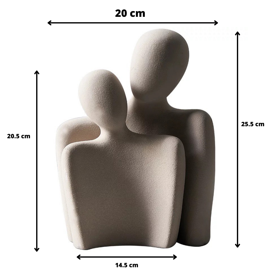 Keramisk Skulptur Abstrakt Kärlek Dekoration 2