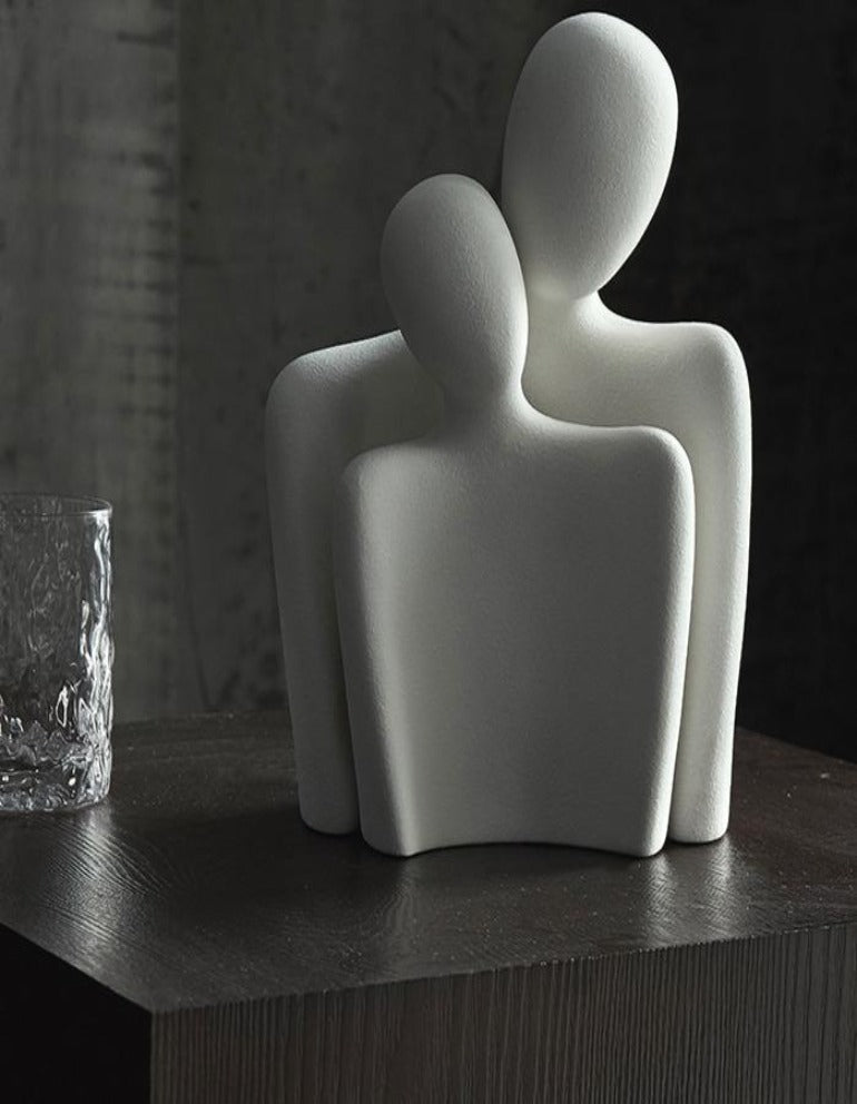 Keramisk Skulptur Abstrakt Kärlek Dekoration 3