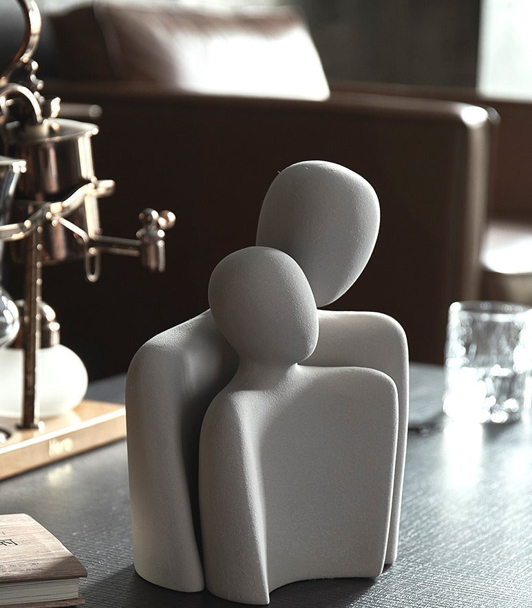 Keramisk Skulptur Abstrakt Kärlek Dekoration 4