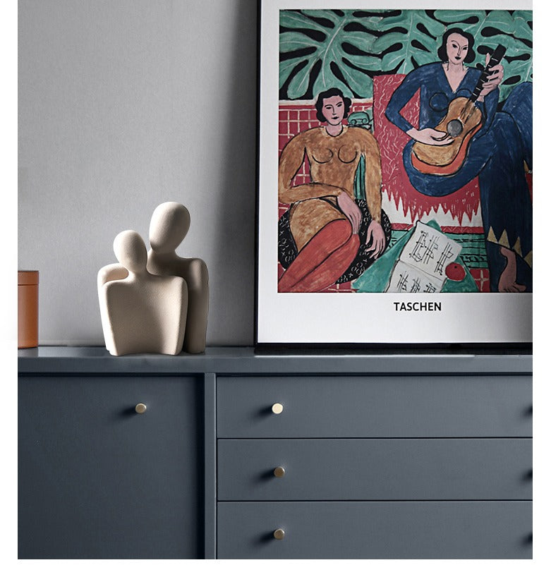 Keramisk Skulptur Abstrakt Kärlek Dekoration 5