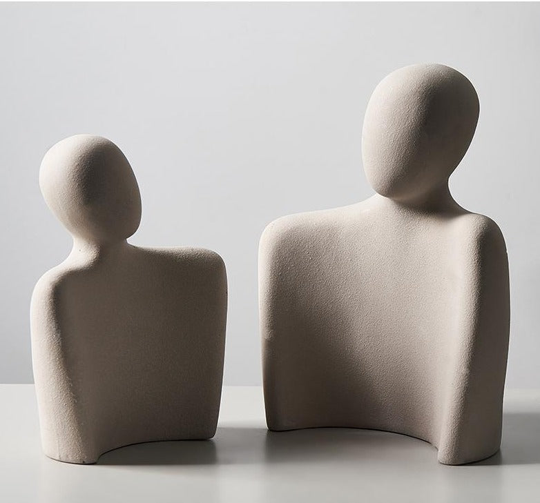 Keramisk Skulptur Abstrakt Kärlek Dekoration 7