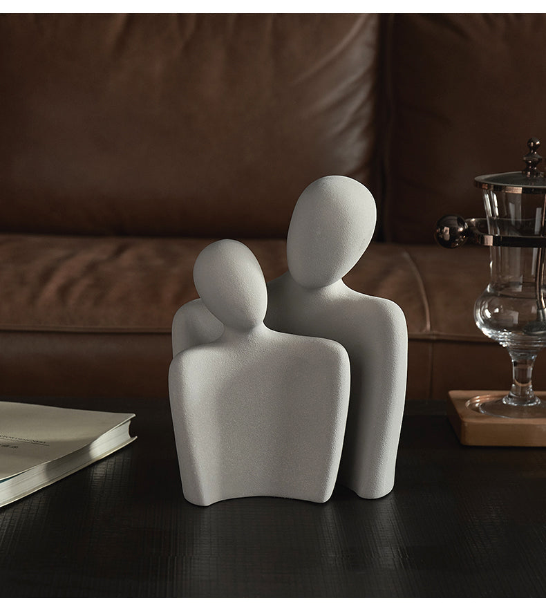 Keramisk Skulptur Abstrakt Kärlek Dekoration 8