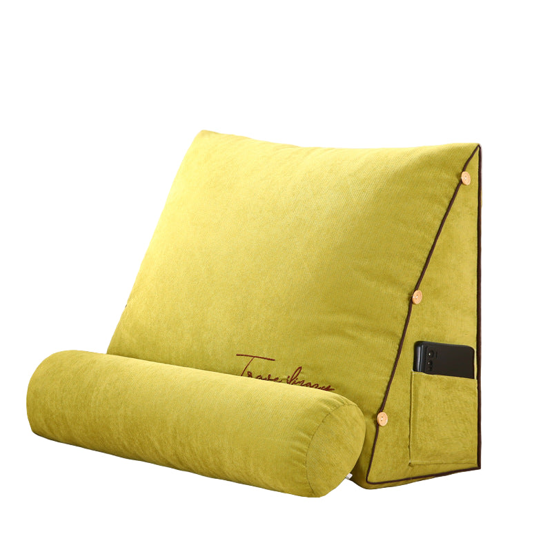 Kilformad Ryggstödskudde För Avkoppling och Komfort 9