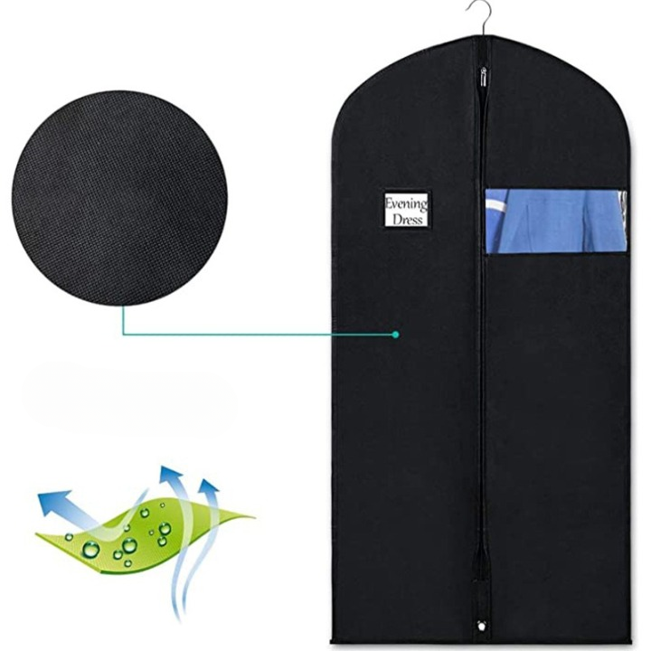 Klädväska Set med Visningsfönster för Organiserad Förvaring 4