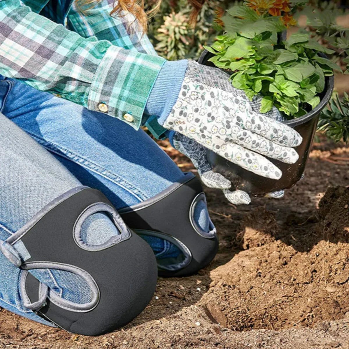 Knäskydd för Trädgårdsmästare Ergonomisk Design med Vattentätt Yttre Skal 5